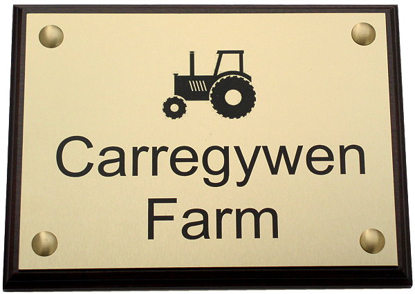 ENGRAVED PLAQUE HOUSE NAME SIGN, business sign, door sign