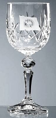ENGRAVED NEW COUNTY HAND CUT CRYSTAL GOBLET
