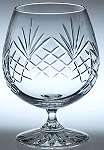 ENGRAVED 20 ounce COUNTY HAND CUT CRYSTAL BRANDY GLASS