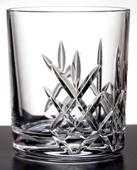 NEW COUNTY HANDCUT CRYSTAL WHISKY GLASS SHOWING SWORD DESIGN
