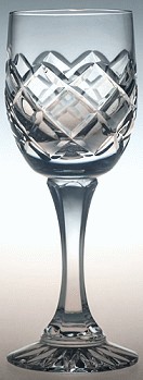 LISBON LIQUEUR PORT SHERRY GLASSES HAND CUT CRYSTAL