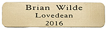 ENGRAVED BRASS PLAQUE 80X20mm